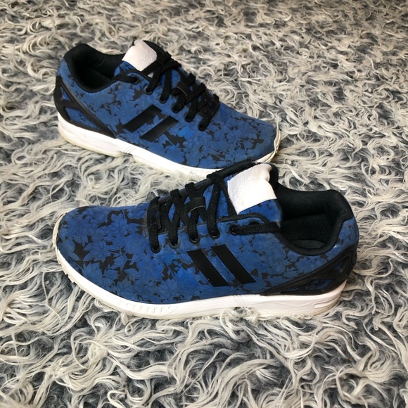 adidas zx flux blue flowers